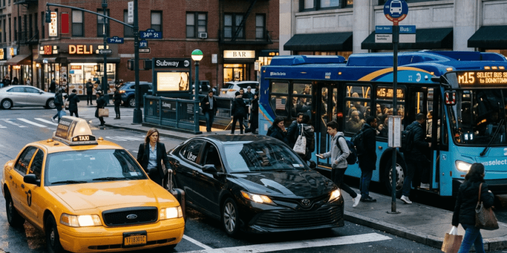 Taxi vs Uber vs Public Transport